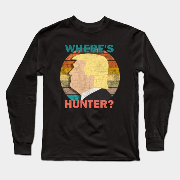 Where's Hunter? Long Sleeve T-Shirt by valentinahramov